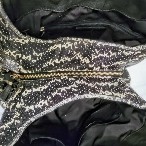 Coach Black White Python 28604 Phoebe Purse - Picture 7 of 10